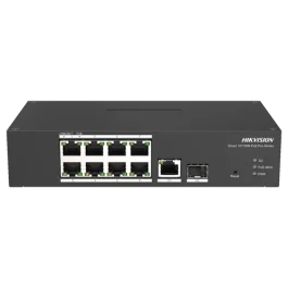 Switch Smart managed 8 porturi PoE, 2 porturi uplink SFP/RJ45 - Hikvision DS-3T1310P-SI-HS