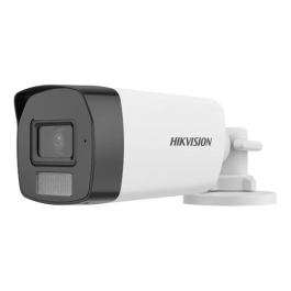 Dual Light - Cameră analog 2MP, lentilă 2.8mm, IR 40m, WL 40m, TVI/AHD/CVI/CVBS, Microfon - Hikvision DS-2CE17D0T-LFS-2.8mm