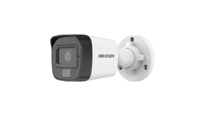 Dual Light - Cameră analog 2MP, lentilă 2.8mm, IR 30m, WL 20m, TVI/AHD/CVI/CVBS, Microfon, IP67 - HIKVISION DS-2CE16D0T-LFS-2.8mm