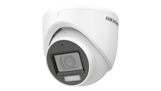 Dual Light - Cameră analog 3K, lentilă 2.8mm, IR 30m, WL 20m, TVI/AHD/CVI/CVBS, Microfon - HIKVISION DS-2CE76K0T-LMFS-2.8mm