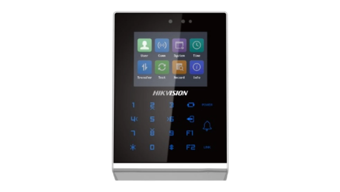 Controler stand-alone TCP/IP, Wi-Fi cu tastatură și cititor card, ecran LCD color 2.8 inch - HIKVISION DS-K1T105AM