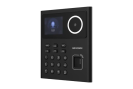 Terminal standalone control acces cu recunoaștere facială, amprentă, card MIFARE și PIN, cameră 2MP, ecran LCD color 2.4 inch - Hikvision DS-K1T320MFWX