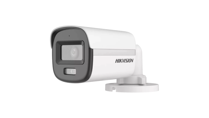 ColorVu, Dual Light - Cameră analog 2MP, lentilă 2.8mm, IR 20m, WL 20m, TVI/AHD/CVI/CVBS, Microfon, IP67 - Hikvision DS-2CE10DF0T-LFS-2.8mm