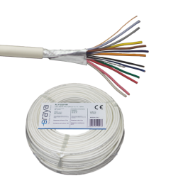 Cablu de alarmă 12 fire ecranate, cupru integral, 100m - eRaya AL11222-100
