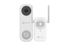 Kit sonerie video EZVIZ, conexiune Wi-Fi, rezoluție 3K, acumulator 5200mAh, PIR detecție mișcare, unghi vizualizare ultra-larg, slot SDcard CS-DB2-Pro-3K