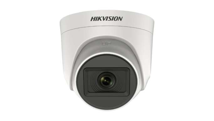 Cameră Analog 5MP, lentilă 2.8mm, IR 20m, AHD, TVI, CVI, CVBS, Microfon - Hikvision DS-2CE76H0T-ITPFS-2.8mm