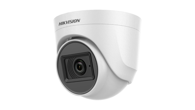 Cameră Analog 5MP, lentilă 2.8mm, IR 20m, AHD, TVI, CVI, CVBS, Microfon - Hikvision DS-2CE76H0T-ITPFS-2.8mm