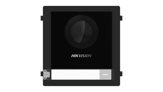 Modul Master conectare 2 fire, cameră video 2MP fisheye și un buton apel, IR 3m - HIKVISION DS-KD8003Y-IME2