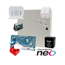 Kit alarmă la efracție DSC NEO cu sirenă interioară KIT2016INT