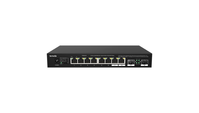 Switch 8 porturi 2,5 Gigabit, 2 porturi SFP 2,5 Gigabit - TENDA TND-TEM2010F