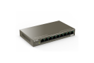 Switch 8 porturi PoE, 1 port uplink RJ45, 10/100Mbps - TENDA TND-TEF1109P-8-63W