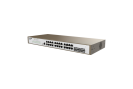Switch 24 porturi Gigabit, 4 porturi SFP Gigabit, 1 port RJ45 consolă, Management, 1U - IP-COM PRO-S24