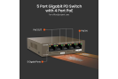 Switch 4 porturi PoE OUT, 1 port PoE IN, Gigabit - TENDA TND-TEG1105PD