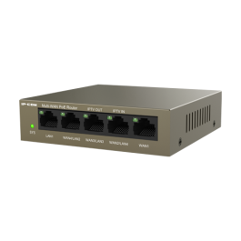 Router 4 porturi Gigabit PoE+, 55W, 1 port RJ45 Gigabit, management – IP-COM M20-PoE
