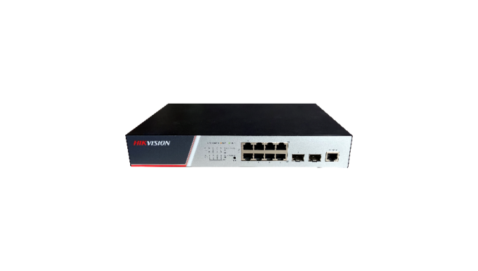 Switch 8 porturi PoE Gigabit, 2 porturi SFP Gigabit, L2 Full Management - Hikvision DS-3E2510P