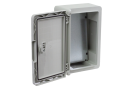 Cutie distribuție IP65 din ABS gri, ușă mată, placă metalică, 200x300x130 mm PP3001 Cutie distribuție IP65 din ABS gri, ușă mată, placă metalică, 200x300x130 mm PP3001