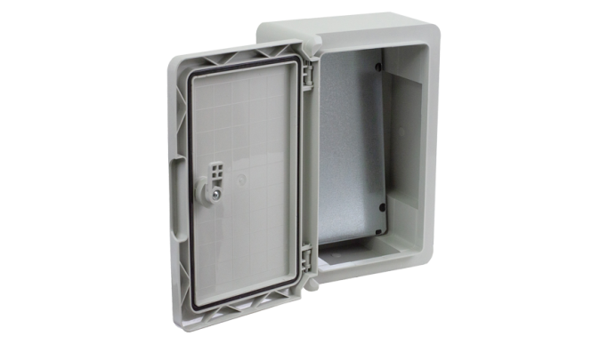 Cutie distribuție IP65 din ABS gri, ușă mată, placă metalică, 200x300x130 mm PP3001 Cutie distribuție IP65 din ABS gri, ușă mată, placă metalică, 200x300x130 mm PP3001