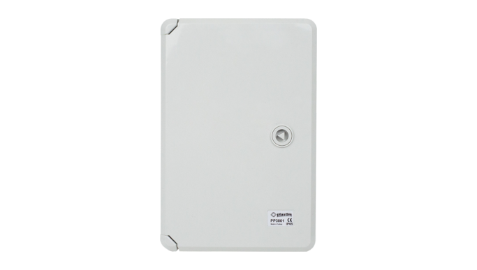 Cutie distribuție IP65 din ABS gri, ușă mată, placă metalică, 200x300x130 mm PP3001 Cutie distribuție IP65 din ABS gri, ușă mată, placă metalică, 200x300x130 mm PP3001