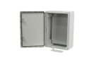 Cutie distribuție IP65 din ABS gri, ușă mată, placă metalică, 350x500x190 mm PP3006