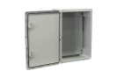 Cutie distribuție IP65 din ABS gri, ușă mată, placă metalică, 350x500x190 mm PP3006