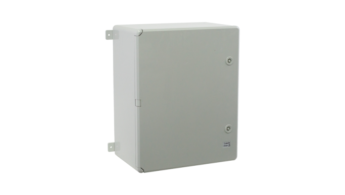 Cutie distribuție IP65 din ABS gri, ușă mată, placă metalică, 400x500x240 mm PP3007