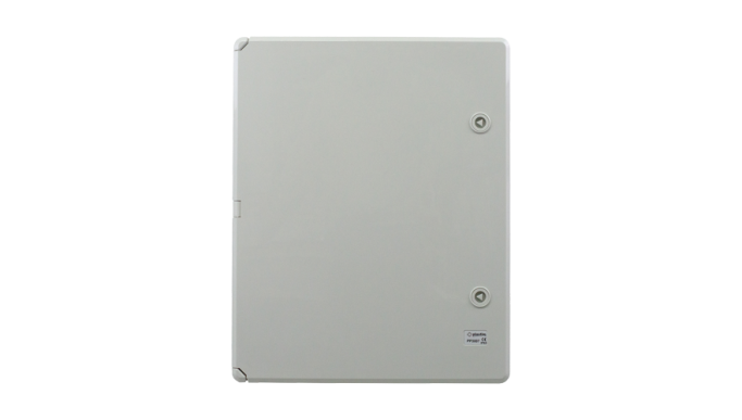 Cutie distribuție IP65 din ABS gri, ușă mată, placă metalică, 400x500x240 mm PP3007