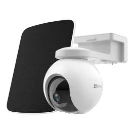 Cameră IP Wireless EZVIZ de exterior cu baterie 10.400 mAh, Pan&Tilt, rezoluţie 2K+, Audio bidirecţional, stocare eMMC 32GB, Panou Solar CS-HB8-2K+-PS(kit)