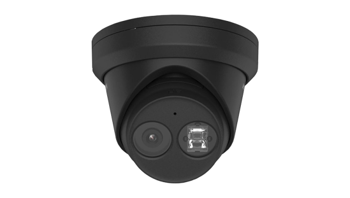 AcuSense - Cameră IP 4MP, lentilă 2.8mm, IR 30m, Microfon, PoE, neagră - HIKVISION DS-2CD2343G2-IU-2.8mm-BLACK