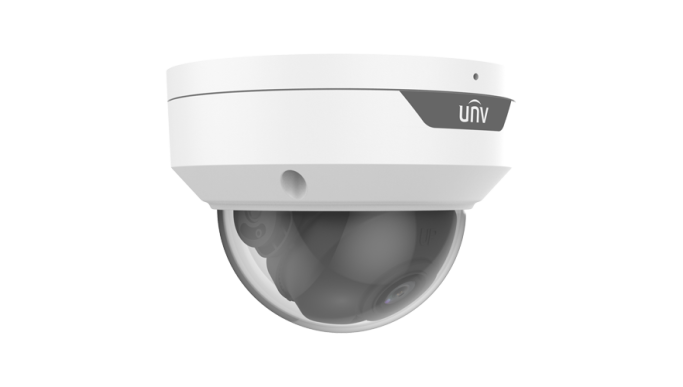 Cameră IP 2 MP, lentilă 2.8mm, IR 30m, Microfon, PoE, IK10 - UNV IPC322LB-ADF28K-H