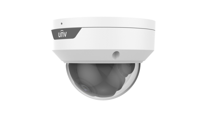 Cameră IP 2 MP, lentilă 2.8mm, IR 30m, Microfon, PoE, IK10 - UNV IPC322LB-ADF28K-H