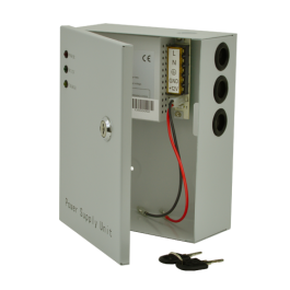 Sursă de alimentare 12V, 3A, back-up în cabinet metalic SDC-12-3B