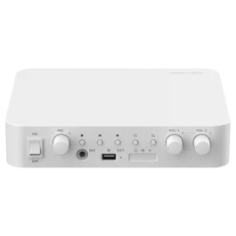 Amplificator IP două zone, 80W, Alarmă, USB, Bluetooth - HIKVISION DS-QAE1A80G1-VB