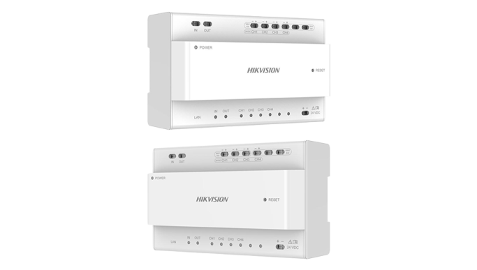 KIT videointerfon 2 fire pentru 1 familie, monitor 7 inch, Alarmă, IK08, Card 32GB, Al - HIKVISION DS-KIS704EY-AL