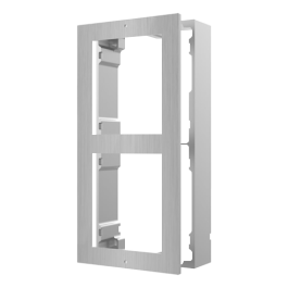 Ramă montaj aparent din oțel inoxidabil, 2 module, pentru Interfon modular - Hikvision DS-KD-ACW2-S