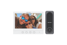 Kit videointerfon analogic, ecran 7', conectare 4 fire pentru 1 familie, IR - Hikvision DS-KIS212