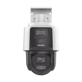 Cameră IP PTZ TandemVu, 4MP dual, zoom optic 4X, IR 40m & WL 30m - Hikvision DS-2SE3C404MWG-E14-2.8mm