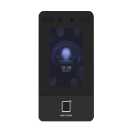 Terminal control acces TCP/IP cu Recunoaștere facială, Amprentă, Card Mifare, PIN, 2MP, WiFi, PoE - HIKVISION DS-K1T342MFWX-E1