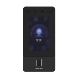 Terminal control acces TCP/IP cu Recunoaștere facială, Amprentă, Card Mifare, PIN, 2MP, WiFi, PoE - HIKVISION DS-K1T342MFWX-E1