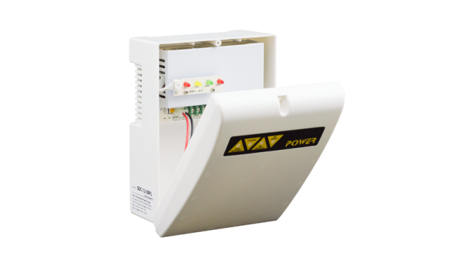 Sursă de alimentare 12V/3A, back-up în cabinet de plastic SDC-12-3BPL