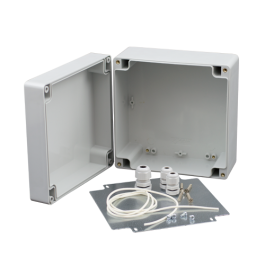 Doza exterior cu placă metalică, montaj echipamente AWO603