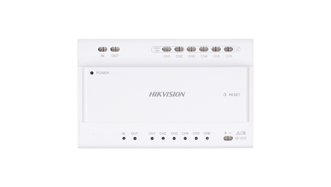 Distribuitor Video/Audio, 2 fire pentru 6 posturi interior/exterior - HIKVISION DS-KAD7060EY Distribuitor Video/Audio, 2 fire pentru 6 posturi interior/exterior - HIKVISION DS-KAD7060EY
