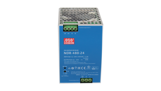 Sursă de alimentare în comutație, 24V / 20A, șină DIN - MEAN WELL NDR-480-24
