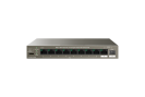 Switch 8 porturi Gigabit PoE, 1 x RJ45 Gigabit Uplink, 1 x SFP Gigabit Uplink - IP-COM G1110PF-8-102W