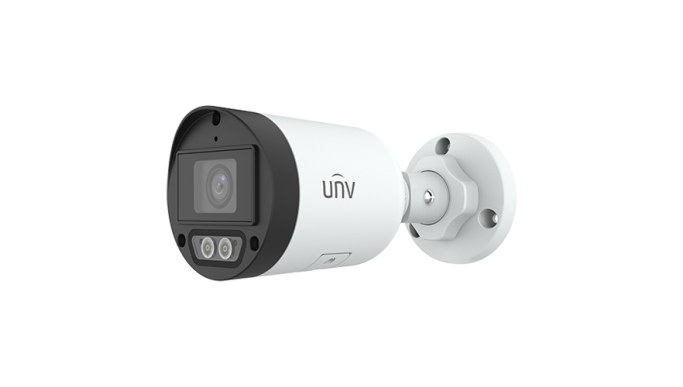 Cameră IP ColorHunter Dual-Light, 4MP, lentilă 2.8mm, IR 30m, WL 30m, Microfon, SDcard - UNV IPC2124LB-AF28K-DL
