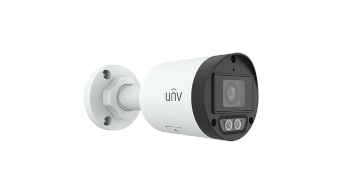 Cameră IP ColorHunter Dual-Light, 4MP, lentilă 2.8mm, IR 30m, WL 30m, Microfon, SDcard - UNV IPC2124LB-AF28K-DL