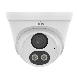 Cameră IP ColorHunter Dual-Light 4MP, lentilă 2.8mm, IR 30m, WL 30m, microfon încorporat, SDCard - UNV IPC3614LB-AF28K-DL
