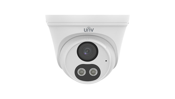 Cameră IP ColorHunter Dual-Light 4MP, lentilă 2.8mm, IR 30m, WL 30m, microfon încorporat, SDCard - UNV IPC3614LB-AF28K-DL