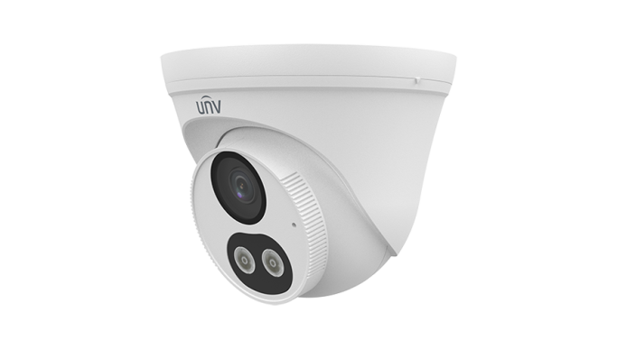 Cameră IP ColorHunter Dual-Light 4MP, lentilă 2.8mm, IR 30m, WL 30m, microfon încorporat, SDCard - UNV IPC3614LB-AF28K-DL