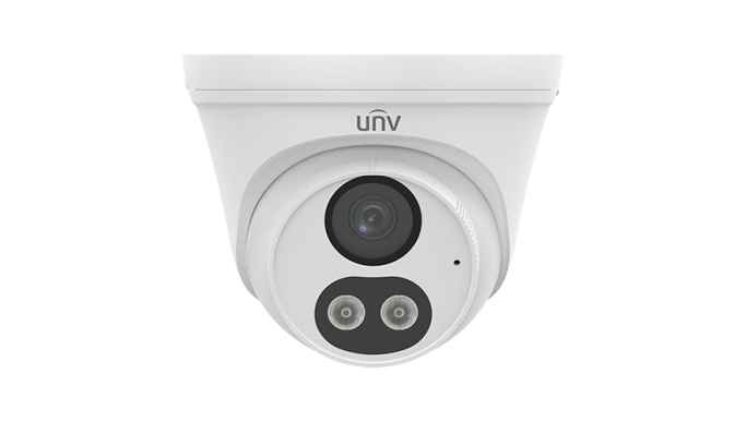 Cameră AnalogHD ColorHunter, 5MP, lentilă 2.8mm, Smart Dual-Light IR/WL 40m, Microfon - UNV UAC-T145-AF28LM-DL