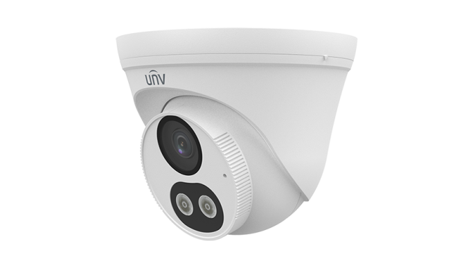 Cameră AnalogHD ColorHunter, 5MP, lentilă 2.8mm, Smart Dual-Light IR/WL 40m, Microfon - UNV UAC-T145-AF28LM-DL